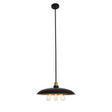 Elegant Lighting Living District Indoor Modern Home Decorative Bright Ceiling Anders Collection Chandelier D20.5 H6.5 Lt:3 Black