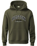 Adro Men'S Cotton Neck Hooded Sweatshirt (H24-Bost-Ol-L_Olive)