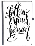 Udnag Ruled Notebook Diary Follow Your Passion, [A5 80Pages 80Gsm]