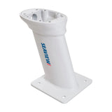 SEAVIEW AFT Raked 10 White Modular Mount | Designed for closed dome radars, Starlink, small satdomes, cameras | 7 x 7 base | Top