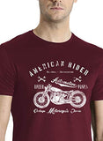 Adro Men'S Regular Fit T-Shirt (Rnr-M-Ame-Bg-M_Maroon-_Medium)