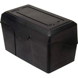 Innovative Storage Designs Plastic Card File, 4 X 6, 300-Card Capacity, Black