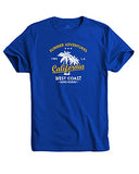 Adro Summer Adventures California Mens Printed T-Shirt (Rnr-M-Cll-Rb_Royal Blue_2Xl)