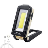 JGA JOGGING ARM Magnetic LED Portable Working Light Rechargeable LED Work Flashlight Super Brightness 180 Rotatable Folding Snap