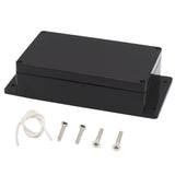 Zulkit Junction Box ABS Plastic Dustproof Waterproof IP65 Universal Electrical Boxes Project Enclosure with Fixed Ear Black 7.87