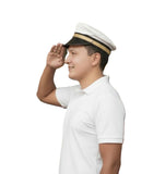 Driver Caps Flat Captain White Short Outdoor Hats Caps For Men And Boys Cricket