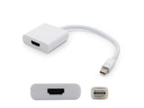 Addon 5 Pack Of 8In MiniDisplayport Male To Hdmi Female White Adapter Cable