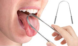 Coeco Surgical Grade Stainless Steel Tongue Cleaner Scraper | Bacteria Inhibiting, NonSynthetic Grip | Sterilizable + Potly Pou