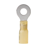 ANCOR MARINE GRADE 312499 Electrical Nylon Insulated Adhesive Lined Heat Shrink Ring Terminals (12 to 10-Gauge, Size 1/4 Screw, 