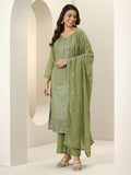 Libas Women'S Georgette Kurta Sets (99396_Green_S)