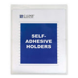 Wholesale CASE of 5 CLine SelfAdhesive Seal Shop Ticket Holders Seal Shop Ticket Holder,Self Adhesive,81/2x11,50/BX,Clea