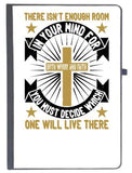 Udnag Ruled Notebook Diary Faith | There IsnT Enough Room In Your Mind For Both Worry And Faith. You Must Decide Which One Will