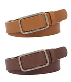 Zacharias WomenS Faux Leather Belt (Pack Of 2) (Sq002_TanBrown)