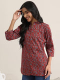 Libas Women'S Cotton Floral Regular Kurta Set (29405O_Maroon
