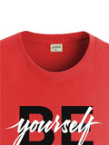 Adro Tshirt For Men | Printed T Shirt For Men | 100% Cotton T-Shirt |Printed T Shirt | T-Shirts | Rn24-Byo-Rd-M Red