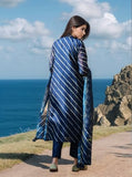 Gosriki Women'S Rayon Viscose Straight Leheriya Printed Kurta With Pant & Dupatta (Doremi Navy-Vks05-Gs_L_Navy_Large),Navy Blue,,B0F911FNWL