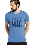 Adro Design Printed Sky Blue T-Shirt For Men & Women (Rnr-M-Cr07-Sk_Skyblue_L)
