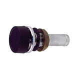 Perko 0570DP4BLK Straight Gas Tank Vent - Chrome-Plated Body with Black Polymer Splash Guard