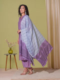Gosriki Women'S Rayon Viscose Solid Straight Kurta With Pant & Dupatta (Paradise Purple-Vks01-Gs_S_Purple_Small),Purple,,B0F38HQBFQ