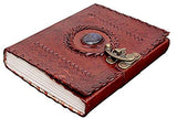 Alcraft Leather Jornal Leather Diary To Write Poems, Leather Notebook Personal Memoir For Office Home Unlined Paper Best Present