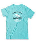 Adro Summer Adventures California Mens Printed T-Shirt (S, Mint)