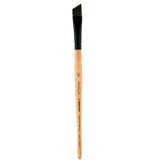 Princeton Catalyst Polytip, Brushes for Acrylic and Oil, Series 6450 Short Handle, Angle Shader, Size 1/2 Inch