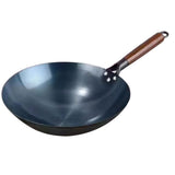 MERISHOPP Wok Pan Boiling Pots Wood Handle Cookware Sautee Universal Pans Nonstick Wok 40cm| Home Dcor | Kitchen Tools