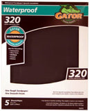 ALI INDUSTRIES 4473 320 Grit Sandpaper, 9Inch x 11Inch, 5 sheets/ pack
