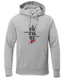 Adro Men'S Cotton Blend Neck Hooded Sweatshirt (H24-Ftr-Gr_Grey,GreyApparel,M