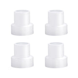 PEUTIER 4pcs Shower Door Nylon Pivot Bushing, Shower Door Pivot Pin Kit, Medium, White