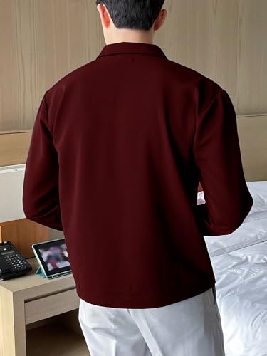 Leriya Fashion T-Shirt For Men || Black Men T-Shirt || || Men Polo T-Shirt || Men Pain T-Shirt (Medium, Maroon)