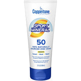 Coppertone Sport Sunscreen Lotion Spf 50, Zinc Oxide Mineral Sunscreen, Water Resistant Body Sunscreen Spf 50, 5 Fl Oz Tube