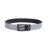 United Colors Of Benetton Men Grey+Black Leather Albane Reversible Belt M 90Cm