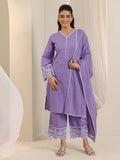 Libas Women'S Pure Cotton Kurta Sets (99261_Purple_M)