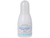 Tsukineko 20cc Brilliance Pigment Inker, ReInk Brilliance Inkpads and Dew Drops, Moonlight White