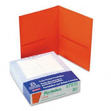 Oxford Twin Pocket Folders 25/PkgOrange, Letter Size