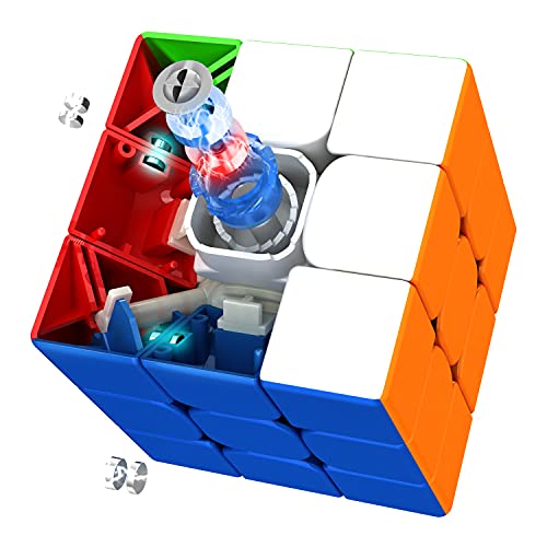 CuberShop Moyu RS3M 2021 MagLev 3x3 Magnetic Speed Cube, moyu RS3M Maglev Professional 3x3 Stickerless Speed Cube, Upgraded Vers