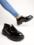 Shoetopia Girls L-111 Black Dress Shoe - 4 Uk (Girls-L-111-Black),Black,4,B0CQK647YW