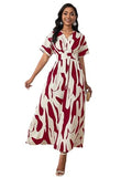 Leriya Fashion Women's Rayon Fit and Flare Ankle Length Dress (LF-WD1194_Wine_M)