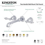 Kingston Brass Ks7025Al English Country Roman Tub Faucet, 10-7/16 Inch In Spout Reach, Oil Rubbed Bronze