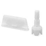 2pcs Replacement Parts Compatible with Baby Brezza FRP0046 Formula Pro Advanced Maker, Axle Stem & Silicone Scraper Funnel Filte