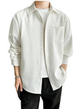 Leriya Fashion Textured Shirts for Men || Casual Shirt for Men || Shirt for Men|| Men Stylish Shirt || Men Fancy Shirt || Men Full Sleeve Shirt || Plain Shirts for Men (Medium White),White