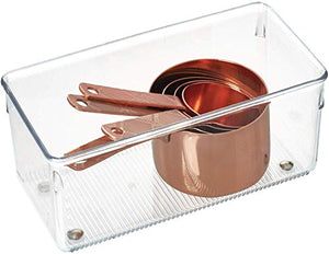 Idesign Linus Plastic Kitchen Drawer Organizer For Silverware, Spatulas, Cutlery, Gadgets, Office Supplies, Cosmetics, 4 ,, X 8