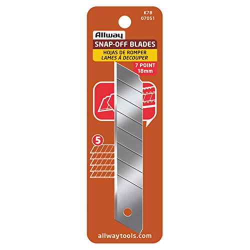 Allway Tools K7B 18Mm Snap Off Blades 5 Count