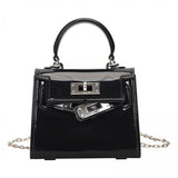 Ujeavette 3Xwomen Shoulder Chain Bag Portable Girls Tote Purse For Party Shopping Travel Black