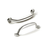 CABDM 2 Pack 4 inch Hole Center Polished Nickel Cabinet Pulls - Heavy Duty Solid Drawer Hardware Handles Kitchen Vanity Bathroom