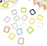 Evaluemart Square Shape Spring Buckle Clips Colorful Carabiner Keychain Hook Metal Snap Ring For Bag Charm Purse Handbag Diy Acc