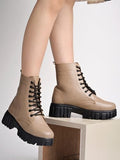 Shoetopia Smart Casual Mid Top Tan Boots For Women & Girls /Eu41,Tan,8,B0DM69YP7F