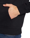 Adro Men'S Cotton Neck Hooded Sweatshirt (H20-Gl-Gap-Bl_Black_Xl)