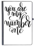 Udnag Ruled Notebook Diary You Are My Number One, [A5 80Pages 80Gsm]